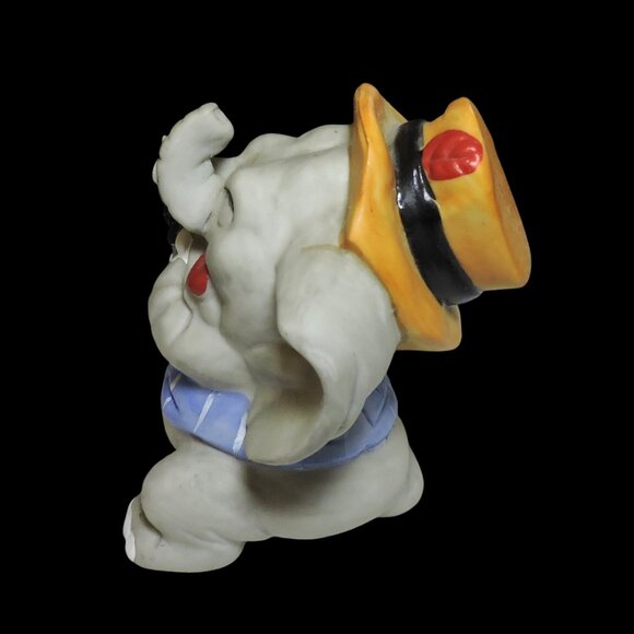 Pair Of Ceramic Figures With Cameras Man Elephant Home Decor Whimsical Maine - Picture 9 of 11